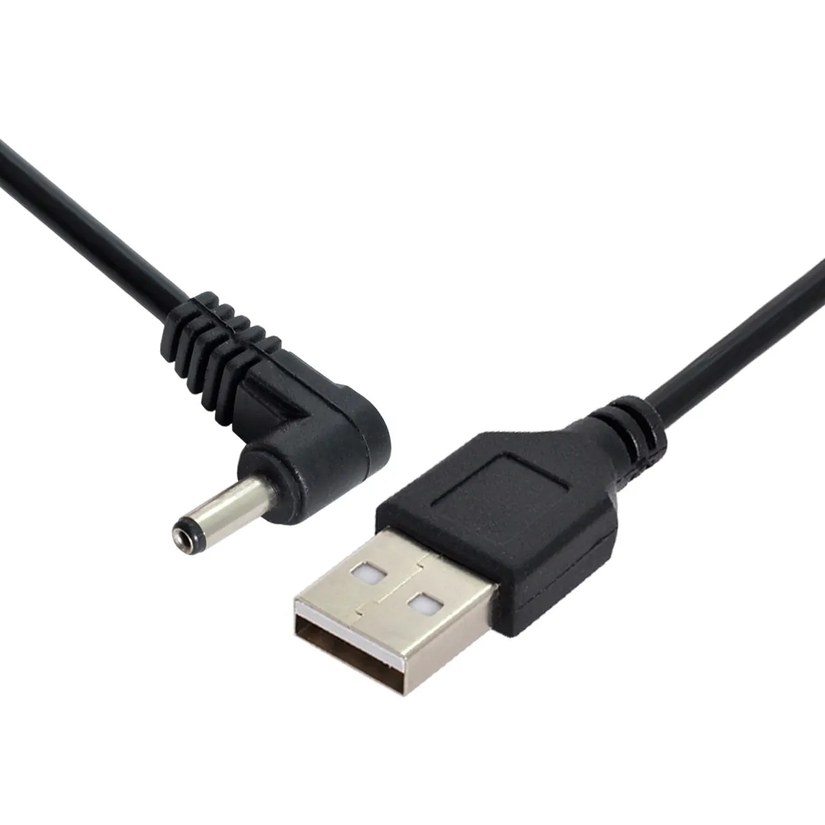 Zihan – câble USB 2.0 mâle vers droit, 80cm, 90 degrés, 3.5/1.35mm cc, prise d'alimentation 5v