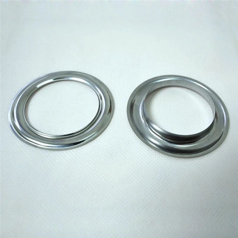 Silvery Metal Rings For Curtain Header Ring Top Hanging Curtain Wholesale Cheap Metal Eyelets Grommet Top Curtains Accessories