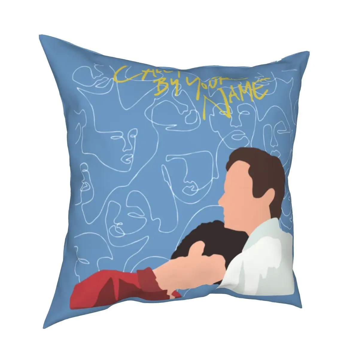 Call Me By Your Name Sticker Pillow Cases Elio Oliver CMBYN LGBT Gay Movie Cushion Covers Decorative Pillowcase for Home 18'