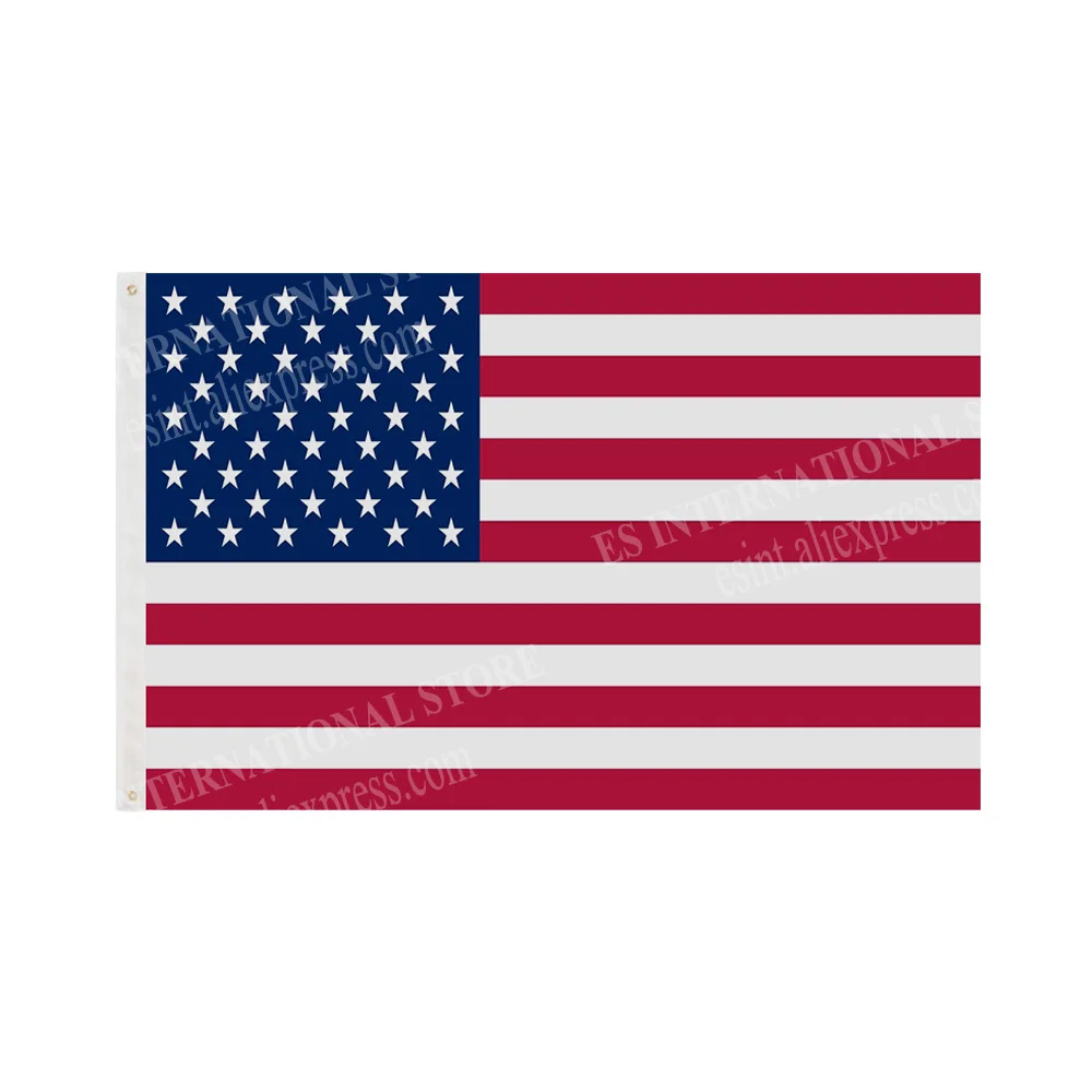 USA  America Flag National Polyester Banner Flying 90 x 150cm  3 x 5ft All Over The World Worldwide Outdoor Double Stitching