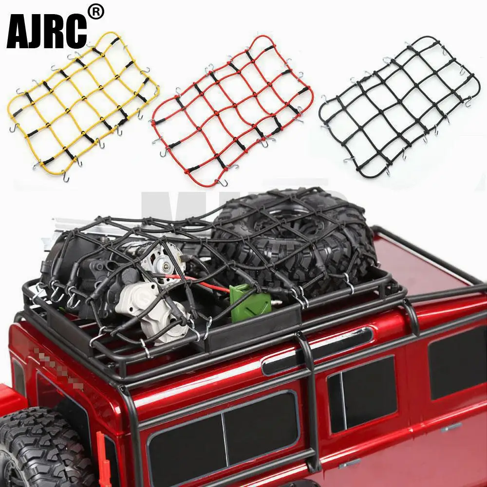 AJRC RC اكسسوارات السيارات 6 ألوان شبكة أمتعة مرنة ل 1/10 RC الزاحف SCX10 90046 تاميا CC01 D90 Trax TRX-4 TRX4 المدافع