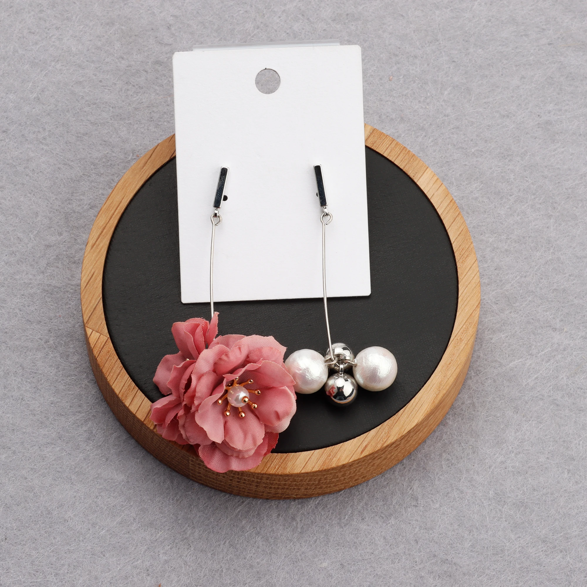 GUFEATHER F156,jewelry accessories,18k gold plated,flower shape,plastic pearl,hand made,diy earrings,jewelry making,6pcs/lot