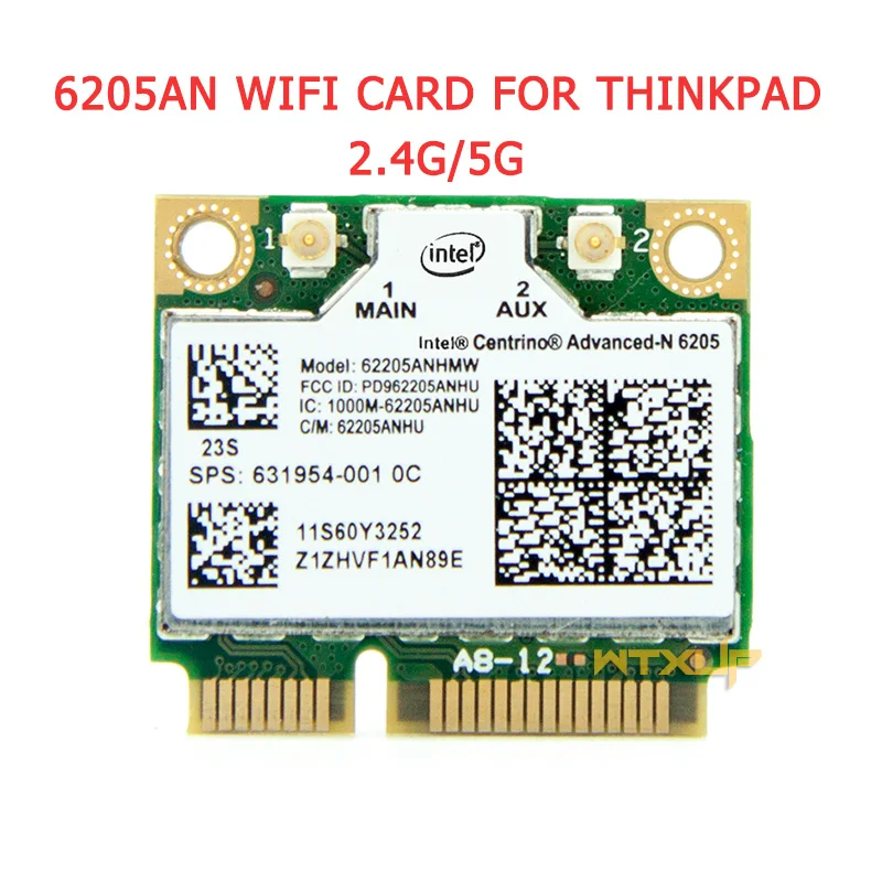 6205AN Centrino Advanced-N 6205 62205ANHMW FRU 60Y3253 2.4G 5G WiFi Wireless Network Card for Thinkpad x220 x230 L420