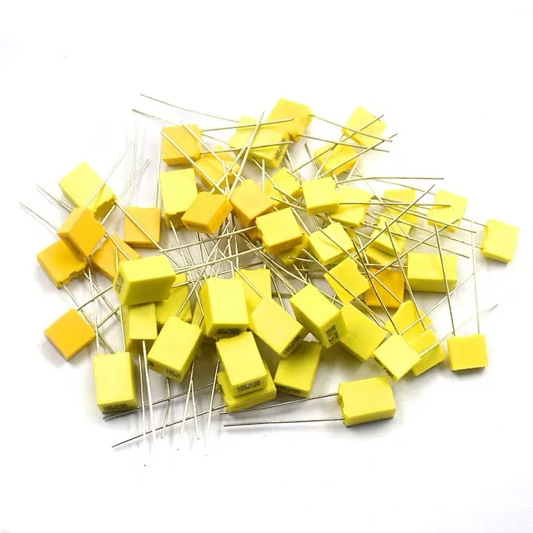 

10PCS Correction capacitor j100 102 j / 103 j / 104/105 j63v 1/10/100 nF / 100 v 0.1 uF uF 5% 1 pin pitch 5 mm