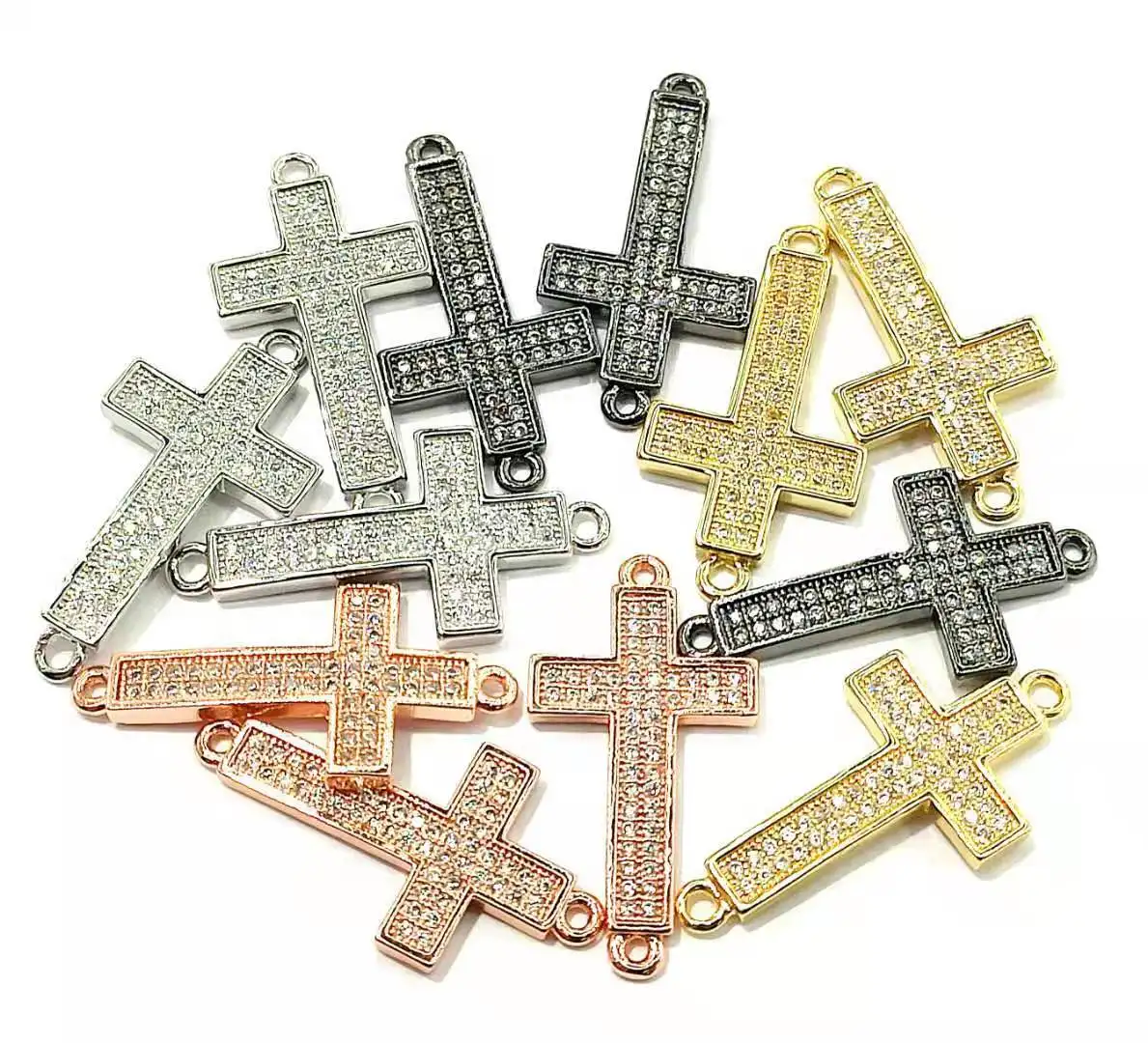 

10PCS CZ Bead Spacers picked at random for Women DIY Jewelry Accessories CZ042