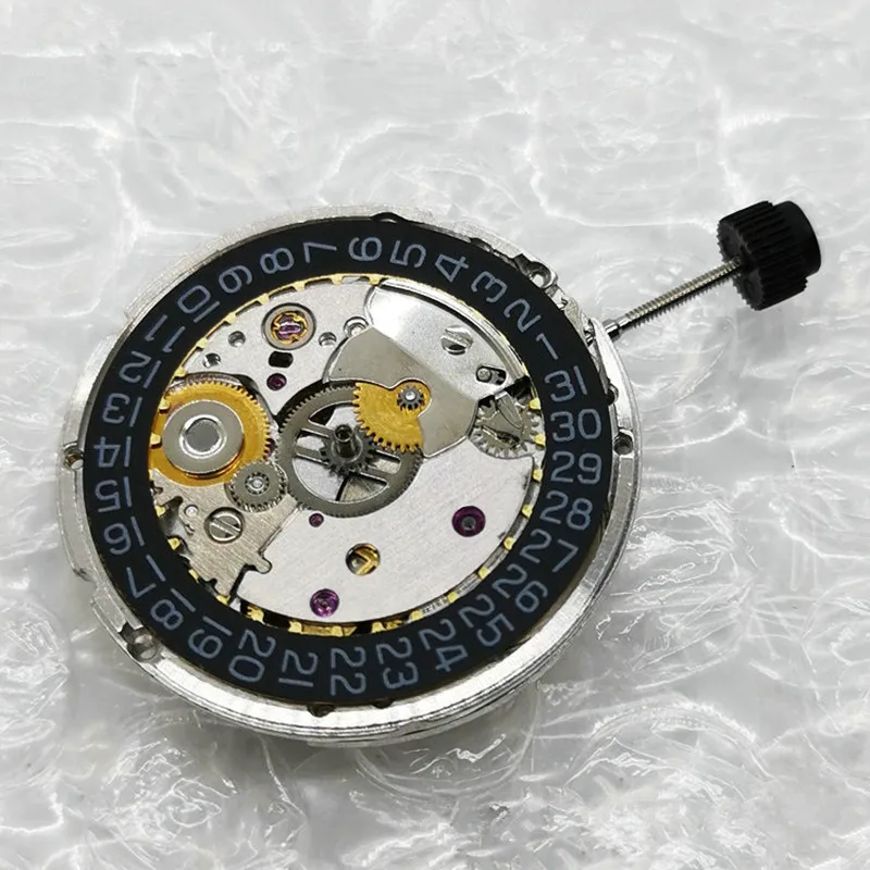 Replacement Spare Parts 26 Jewels Black Date @3 28800bph Automatic Movement Perlage For Tianjin ST2130 H3 ETA 2824-2