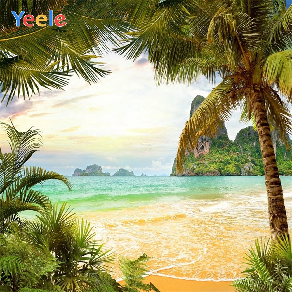 

Yeele Seaside Backdrop Tree Summer Mountain Baby Shower Kids Birthday Party Photography Background For Photo Studio Photocall