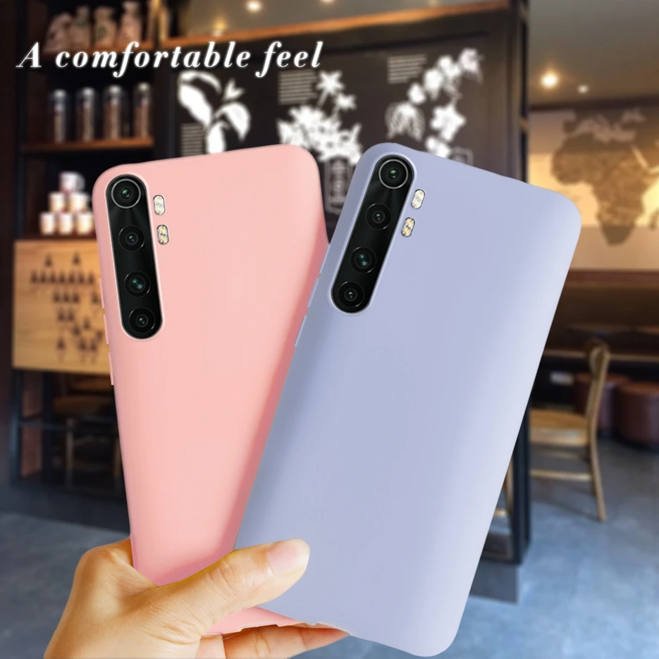 Soft Case For Xiaomi Mi Note 10 Lite Case Xiomi Mi Note10 Lite Pro Cute Silicone Cover Fudnas Phone Cases Mi Note 10 Pro Housing