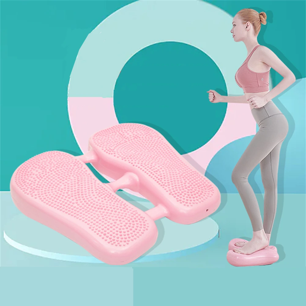 PVC Inflatable Stepper Foot Massage Pedal, Thick Non-slip Yoga Balance Pad, Thin Leg in-Place Aerobic Exercise Fitness Equipment