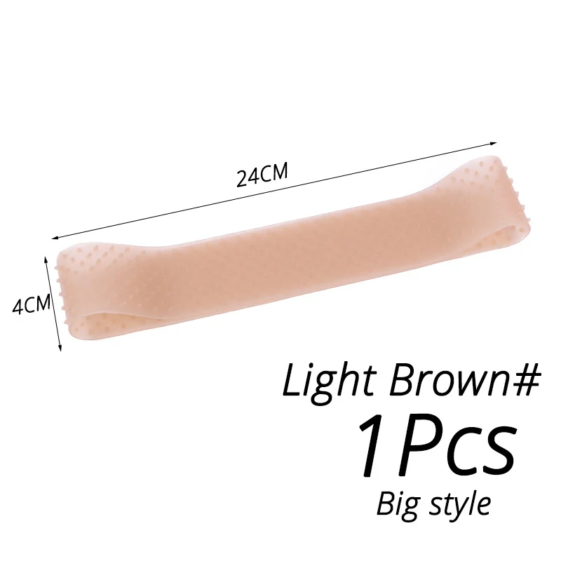 Silikon-Perückenband, elastischer Perückengriff, braun, transparent, schwarz, Stirnband zur Fixierung von Perücken, beiges Haarband ohne Gel oder Kleber, rutschfest