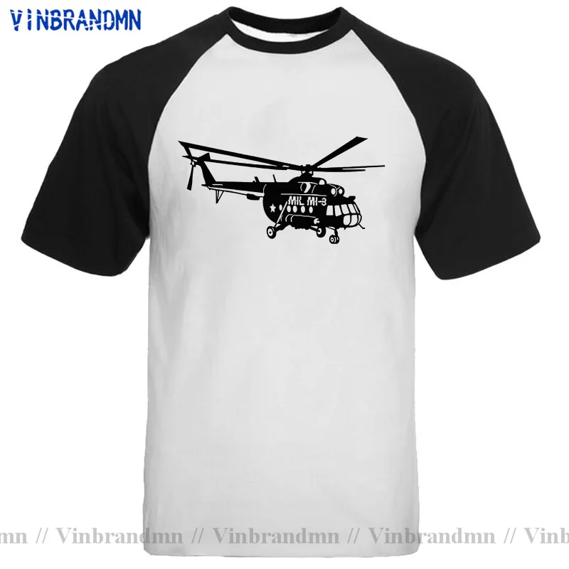 Mil Mi-8 Helicopter T-shirt Russian Soviet Airwolf Armed Forces Gunship summer T shirts for men women Stylish Fashion  camisetas