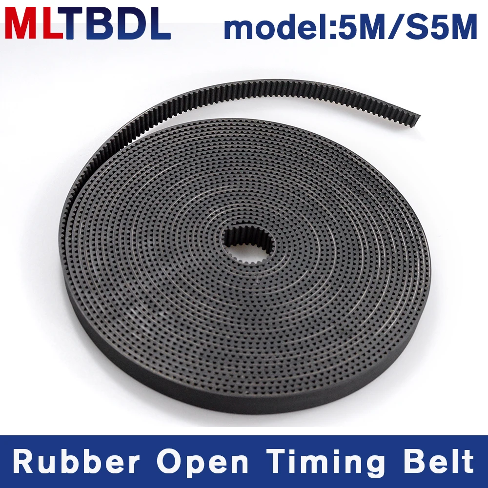 10meters HTD5M STS5M Open Synchronous belt Width 10/12/15/20/25/30mm Rubber fiberglass Neoprene for Elevator door machine belt