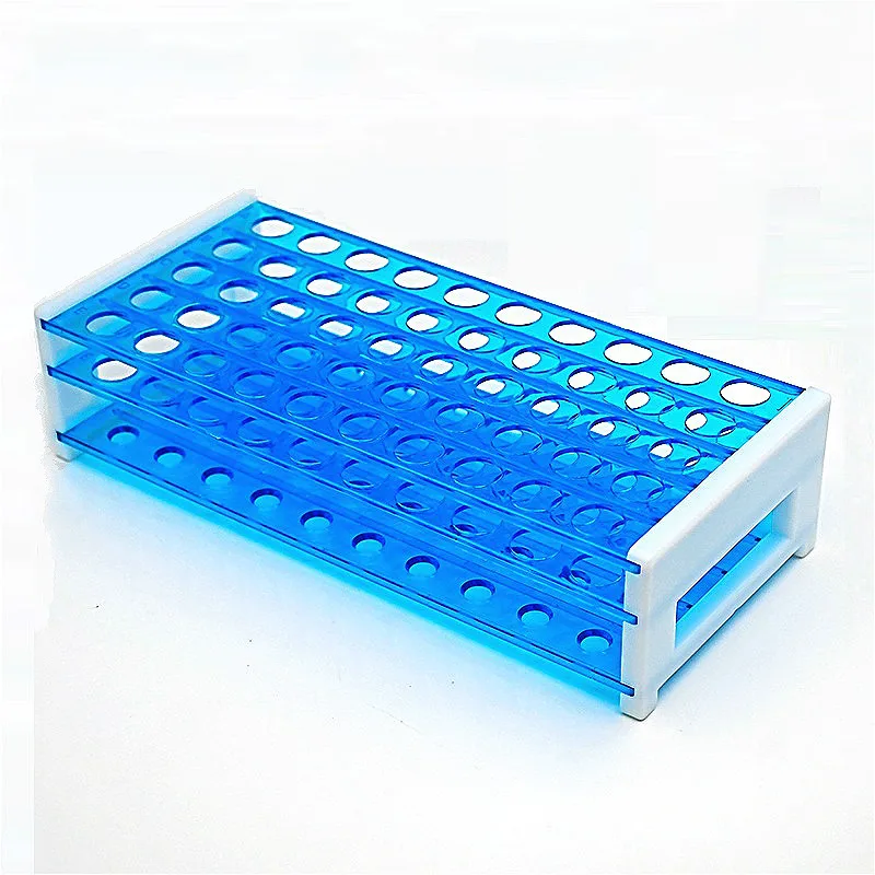 Plastic Tube Rack Professional Test Tube Holder Plastic Rack For Tubes Hole Diam. 18mm 40 Wells Special For Tube 15~18mm 1 / PK