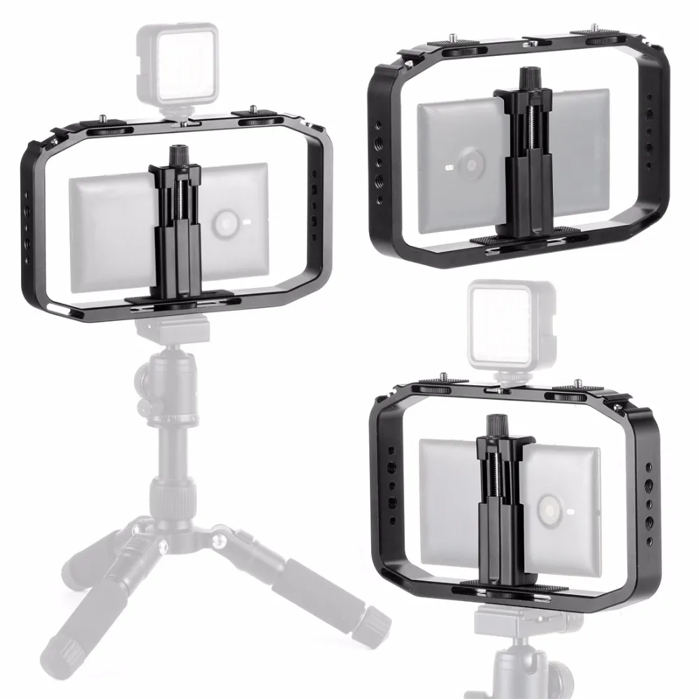 Handheld Griff Stabilisator Living Vlog Kamera Käfig Telefon Video Rig Halterung für Dji Osmo Action/Yi/Eken für Gopro 13 12 Filmemachen – Detail 31