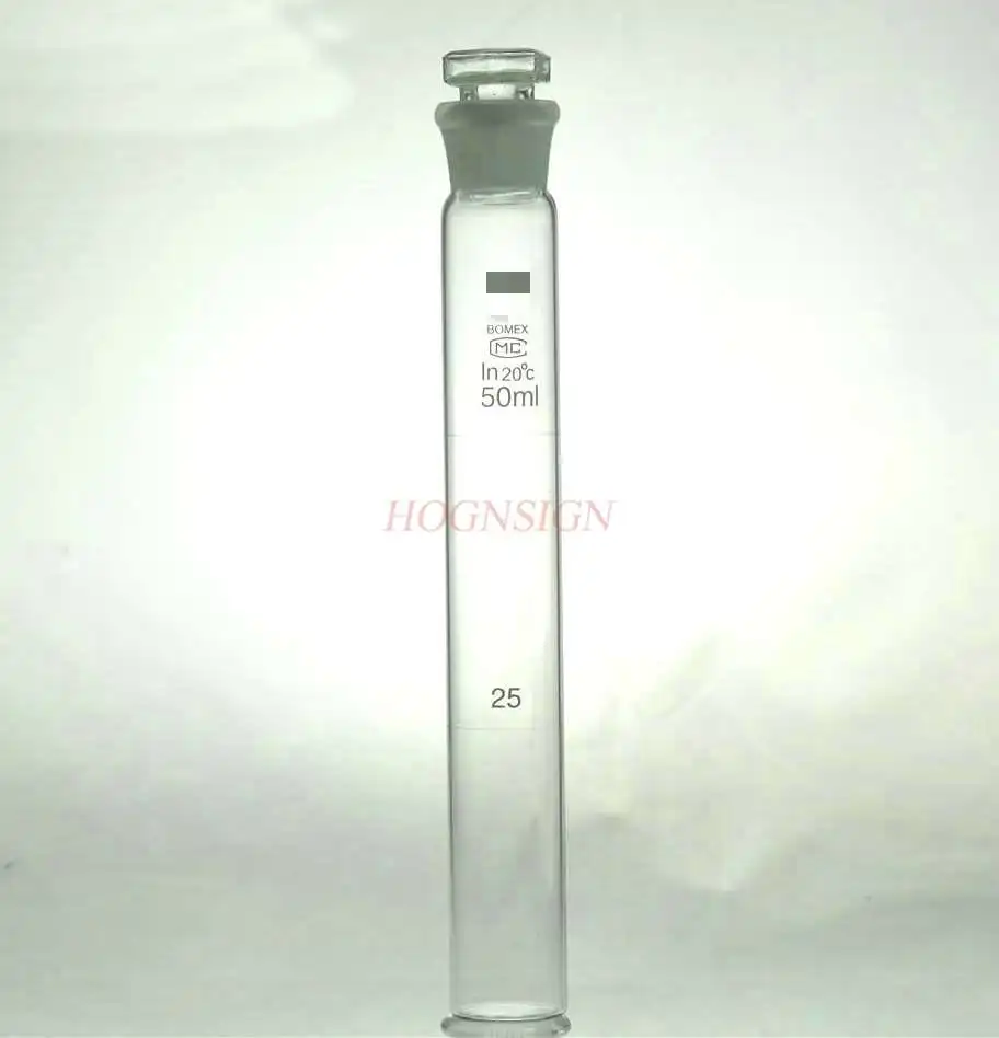 Colorimeter tube 50ml cuvette with stopper glass chemical instrument laboratory consumables utensil