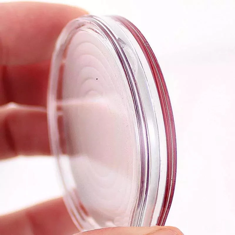 Adjustable 20Pcs 45mm Round Cases Coin Storage Capsules Holder With Pads Plastic Coin Bag Protect Collections Home Storage