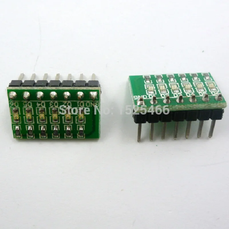 브레드보드용 청색 LED 마키 모듈, DUE MEGA2560 PIC AVR STM32 FPGA CPLD 십대, 3.3V, 5V, 12V, 6 비트, 5 개