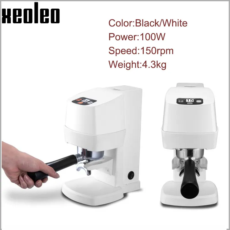 XEOLEO 58MM Electric Coffee Tamper Machine Automatic Flat Press Grinder Coffee Bean Powder Adjusting 24V Espresso Press Tamping