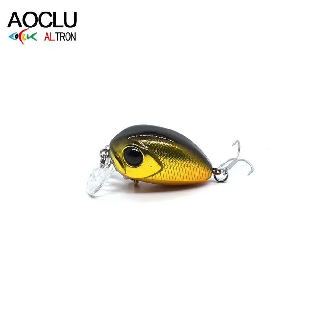 AOCLU Mini Crank 30mm 3.9g Shalllow Diver 0.5m Deep Hard Bait Minnow Shad Wobbler Fishing Lure Bass Fresh Salt Water Tackle