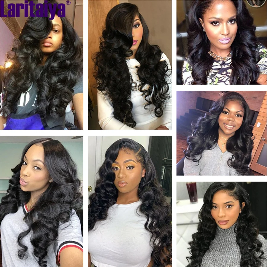 Loose Wave Bundles With Closure Indian 100% Virgin Human Hair Bundles with Frontal Loose Wave 2/3 Bundles With Closure for Women