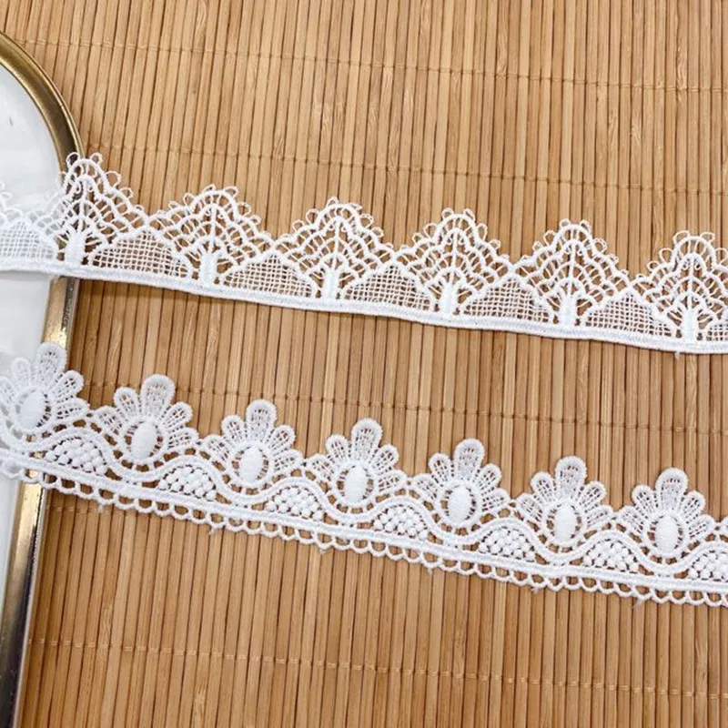 3 metros bordados flores leite seda tecido de renda fita guarnição artesanal rendas decorações diy pano acessórios costura casamento