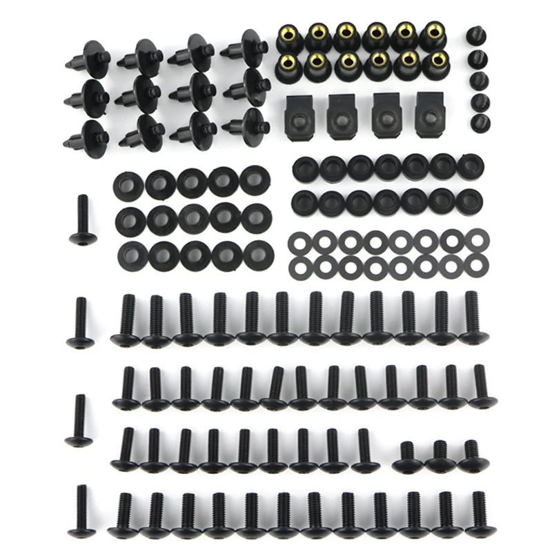 Complete Full Fairing Bolts Kit Screws Washer Steel Nuts Fit For Honda VTR1000 RVT1000R RC51 VFR750 F VFR800 VFR1200F X-ADV