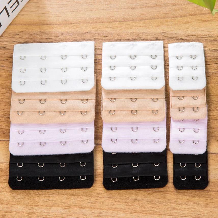 

3Pcs Women Bra Extenders 3 Rows Strap Extender Replacement Extended Buckle Lengthened Back Strap Intimates Accessories