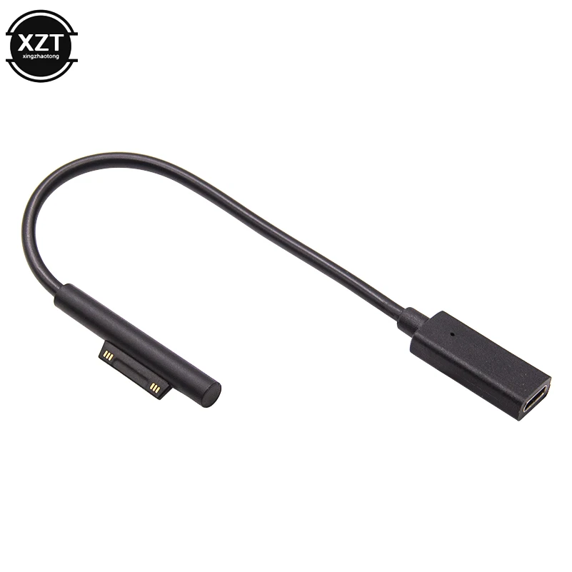 

0,2 м USB C Type C 15 в 3 А источник питания, зарядное устройство, адаптер для Microsoft Surface Pro 6/5/4 Go PD, зарядный кабель для ноутбука, шнур