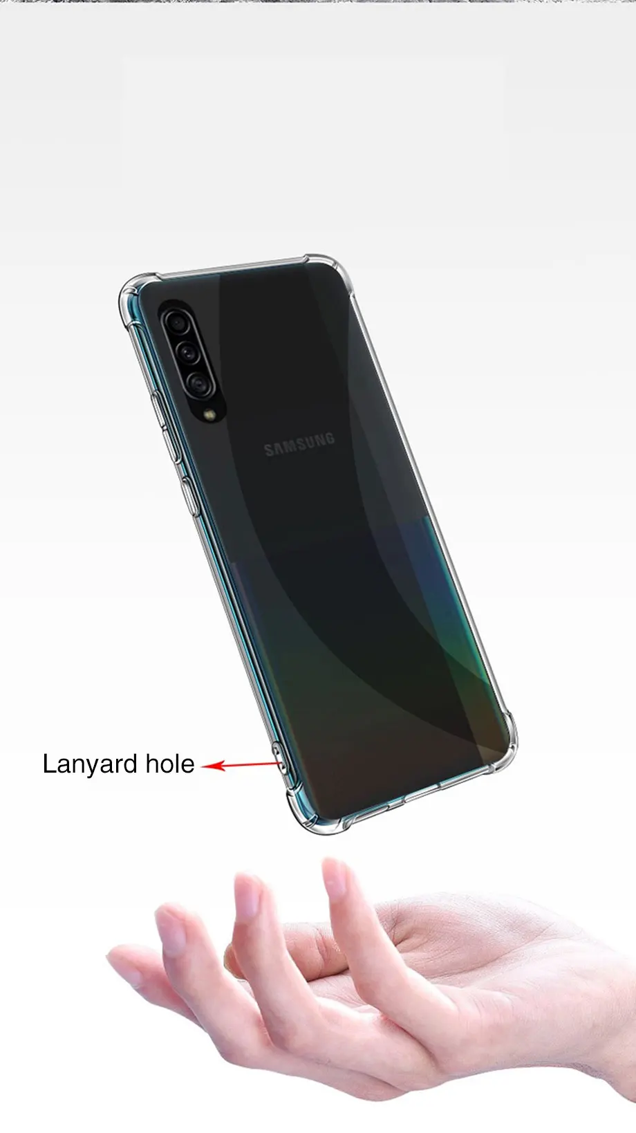 Transparent Shockproof Phone Case For Samsung Galaxy A50 A51 A70 A31 A11 A71 A10 A20E A20 A30 A50S A12 A30S Silicone Back Cover