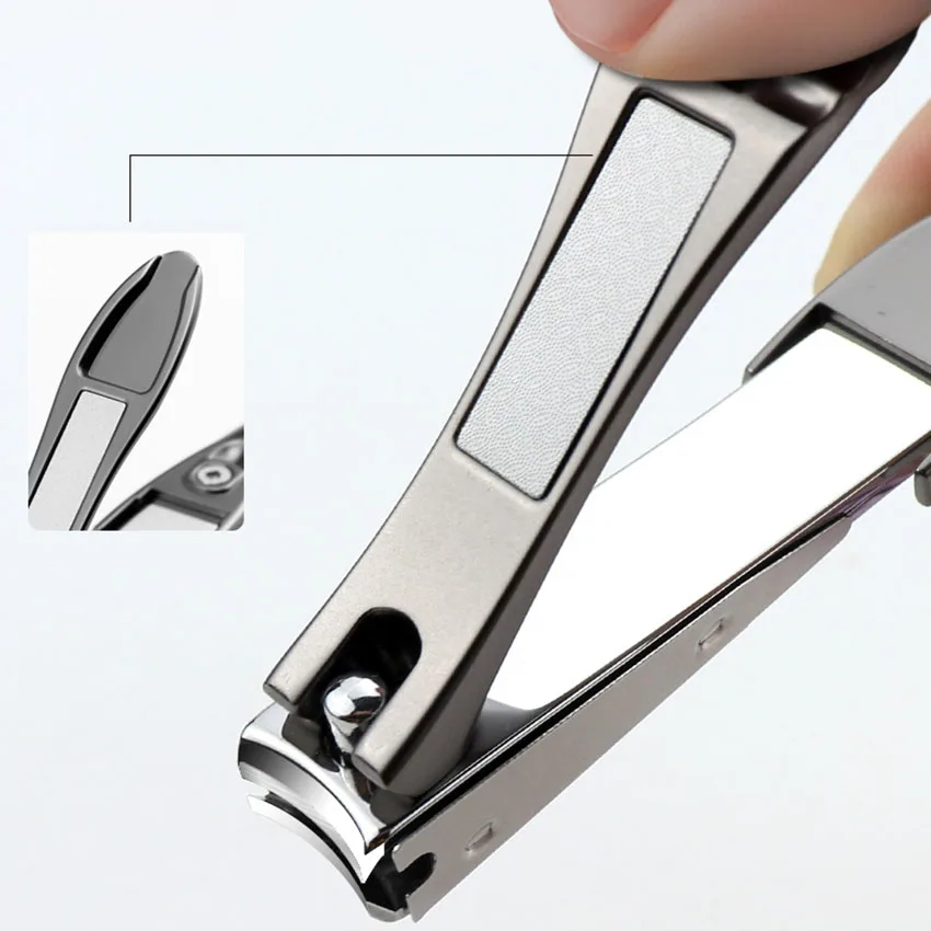 1 قطعة الفولاذ المقاوم للصدأ مسمار قادين القاطع الإبداعية مكافحة سبلاش مقص أظافر مانيكير أدوات باديكير أظافر التشذيب مسمار ذو طيات