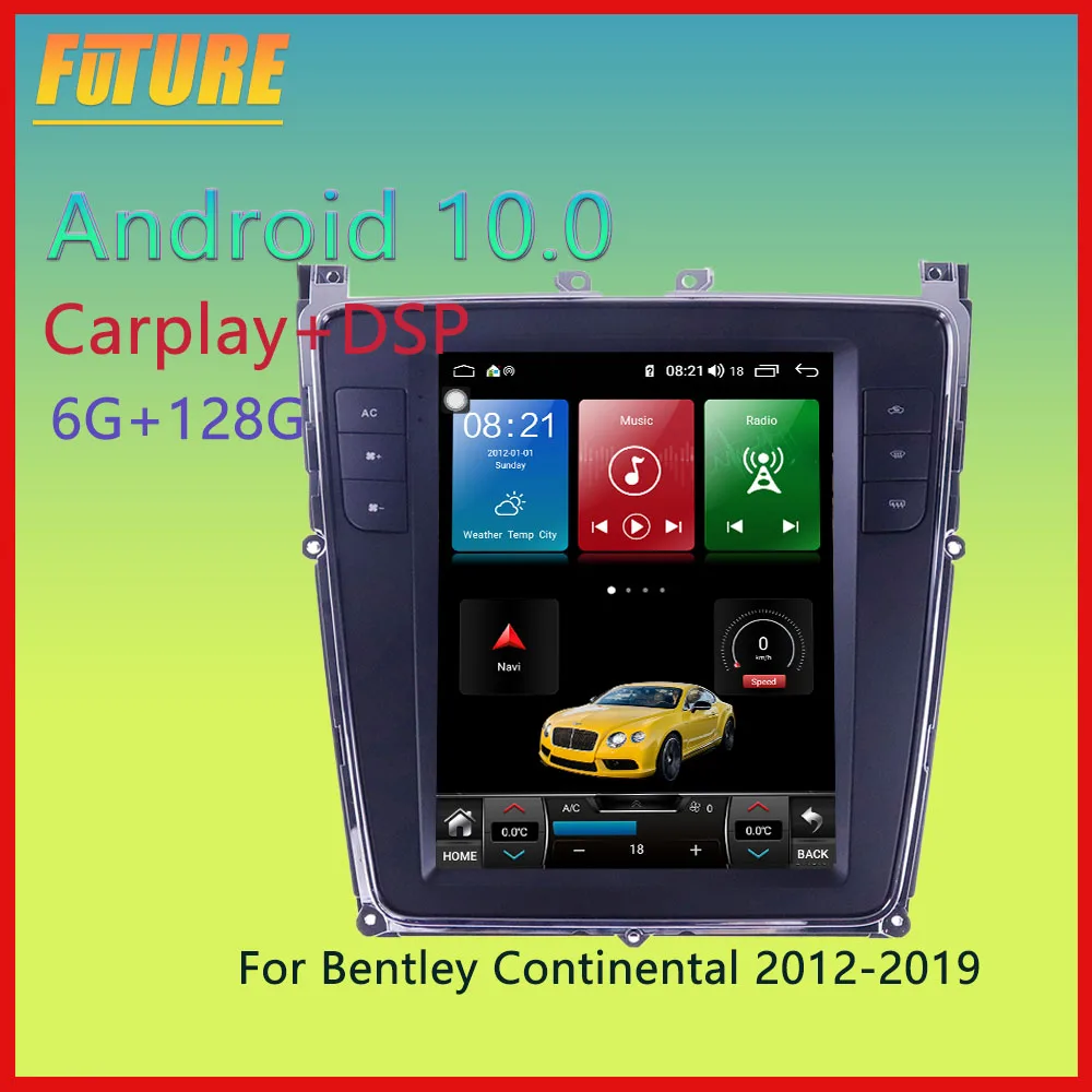 

For Bentley Flying Spur Continental 2012-2019 Android Car Radio Stereo Multimedia Player GPS Navigation Touch Screen Head Unit