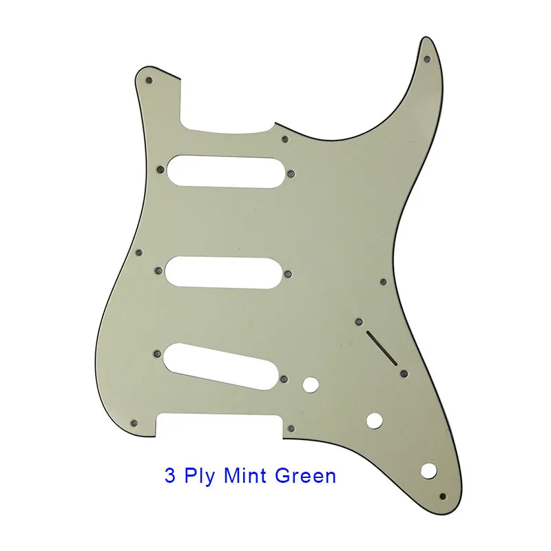 Fei Man-Strat SSS Pickguard para Fender Vtec, Peças de guitarra, 8 furos de parafuso, série clássica, Vintage \'50S, \'57S