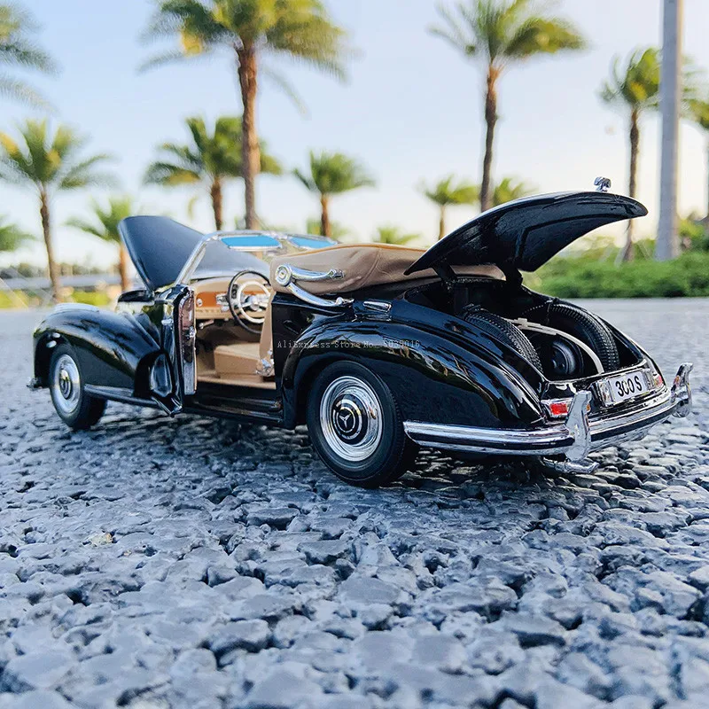 Maisto 1:18 mercedes-benz 300S stop Retro samochód Model klasyczny Model samochodu dekoracji samochodu kolekcja prezent odlewania model