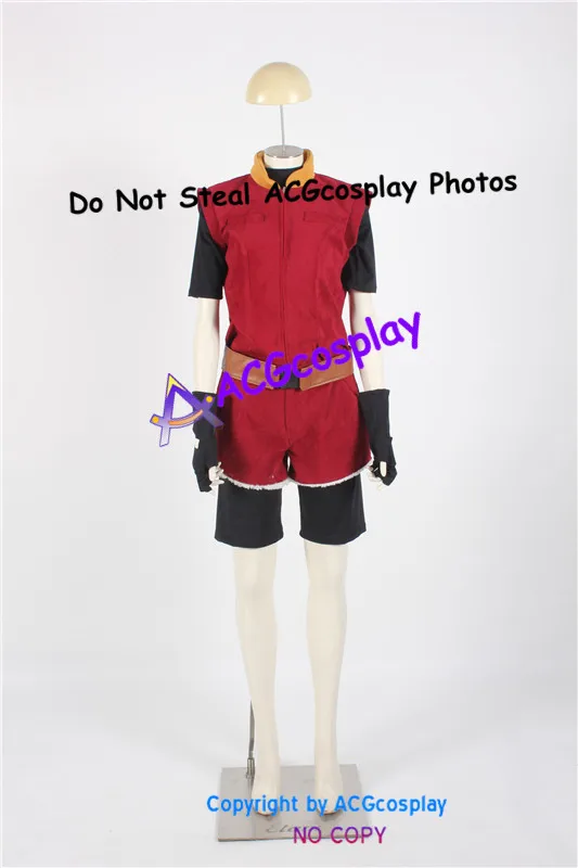 Suede Fabric made Claire Redfield Cosplay Costume acgcosplay Include Belt