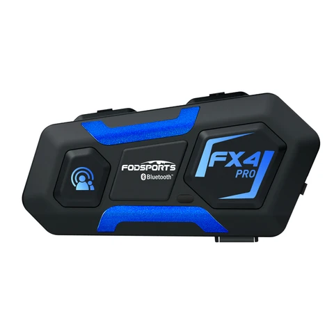 Fodsports FX4 Pro Шлем Интерком 1000м Группа Интерфон Мотоцикл Шлем Bluetooth Гарнитура Интеркомуникадор 4 Всадники Говоря в то же время с FM-радио