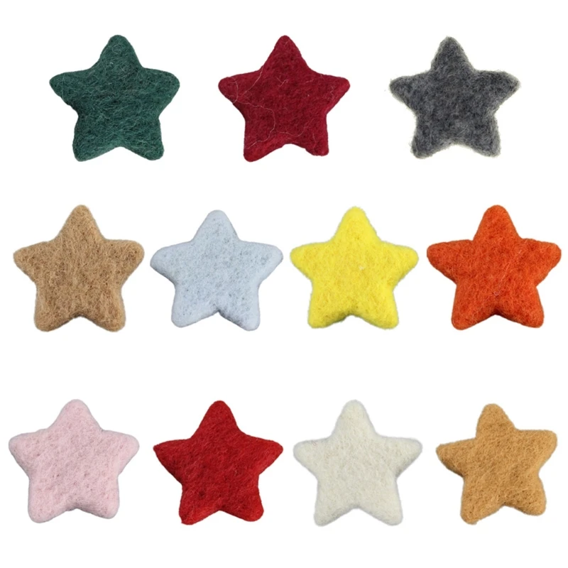 2024 New 5Pcs Newborn Photography Props Baby Wool Felt Stars Photo Shooting Accessories