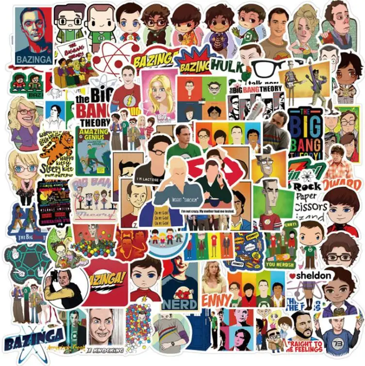 10/30/50/100pcs The Big Bang Graffiti Cool Helmet Classic Stickers Skateboard Travel Suitcase Phone Laptop Luggage Cute Kids
