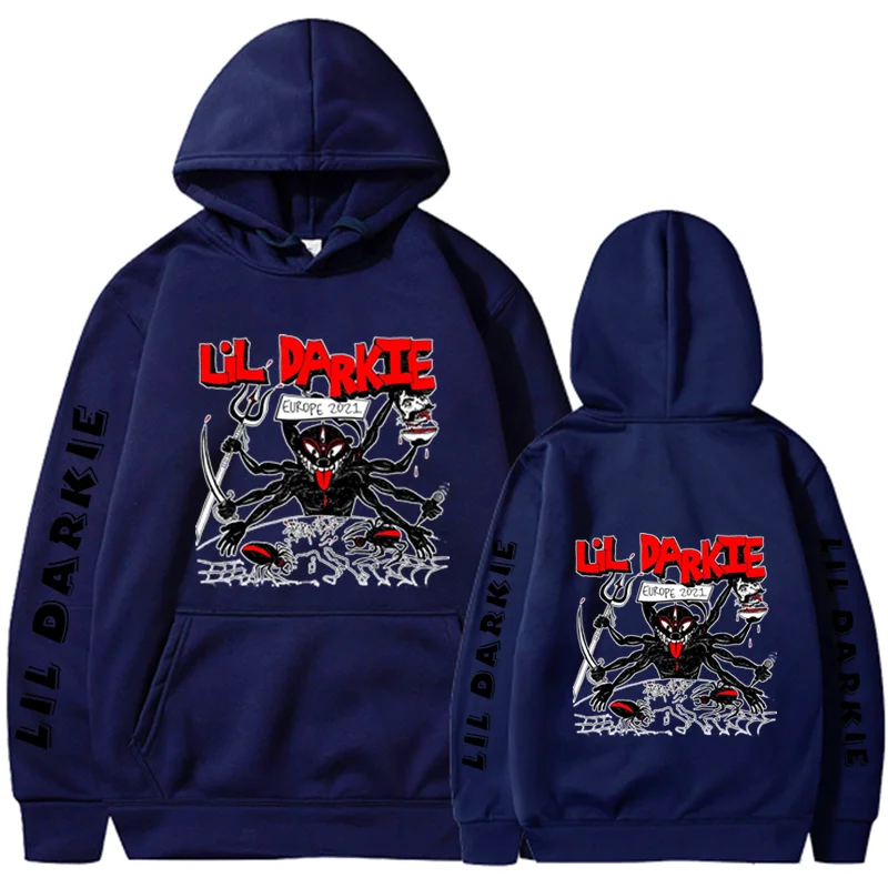 Hoodies marca de impressão lil darkie outono streetwear moda masculina moletom com capuz oversized roupas unissex