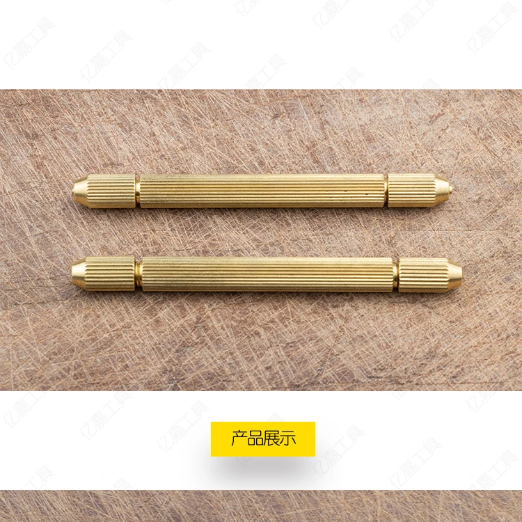 Precision brass hand drill Model making tool DIY Manual clamp 0.7-1.5mm bit NO.C0333