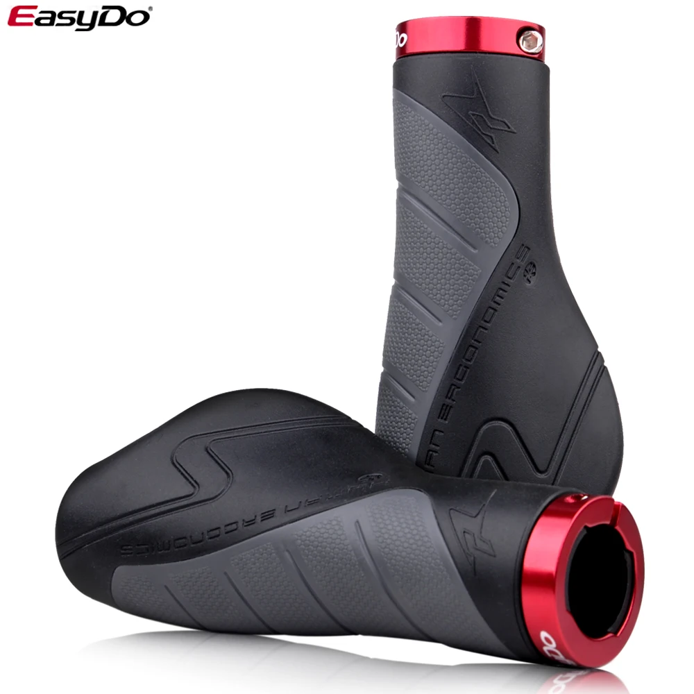 EasyDo 1 Pair MTB Handlebar Grips Ergonomic Design Antiskid Bicycle Grips Accessories