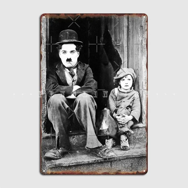 Chaplin The Kid D21 Metal Sign Club Bar Wall Decor Cinema Garage Create Tin Sign Poster