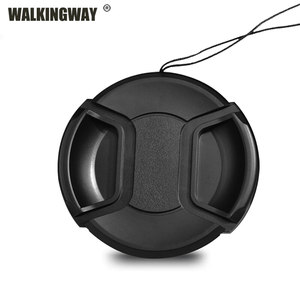 Walkingway Lens Kapağı Tutucu 43/49/52/55/58/62/67/72/77/82mm Merkezi Tutam Snap-on kapatma başlığı Lens Kapağı Koruyucu Lens Koruyucu