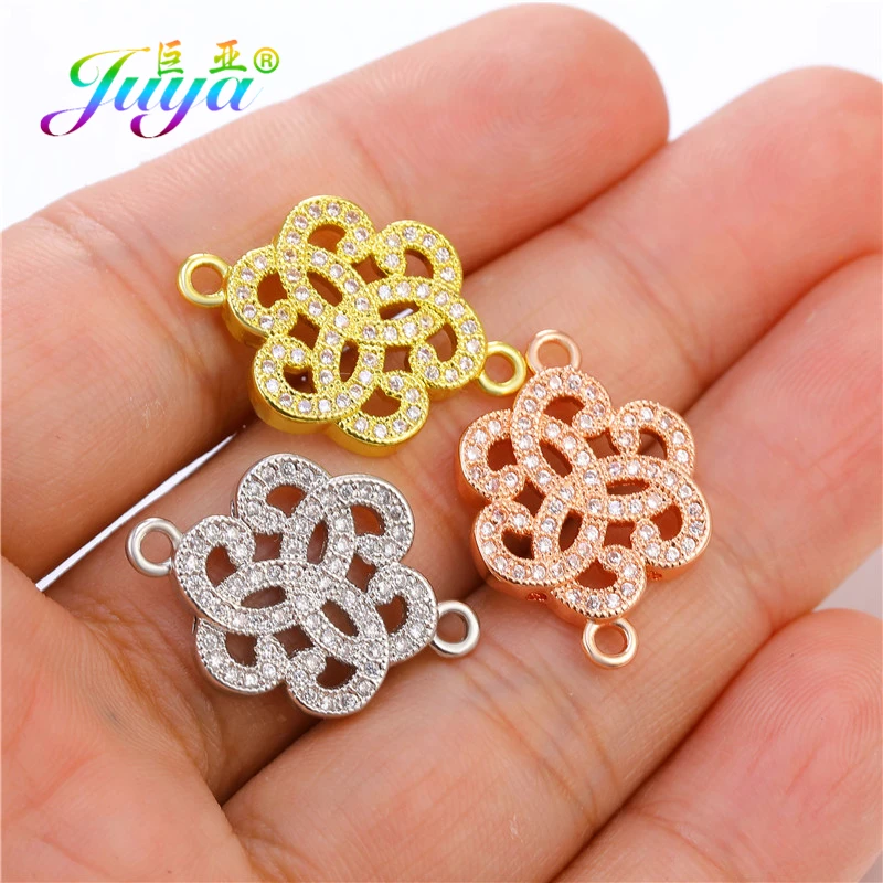 

Juya DIY Women Bracelet Necklace Earrings Making Accessories Handmade Gold/Rose Gold Decorative Connector Charms Supplies