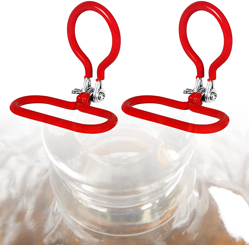 2Pcs Carboy Handle, Heavy Duty Carboy Holder for Smooth Neck 3 Gallon 5 Gallon 6 Gallon 6.5 Gallon, Glass Carboys Handle