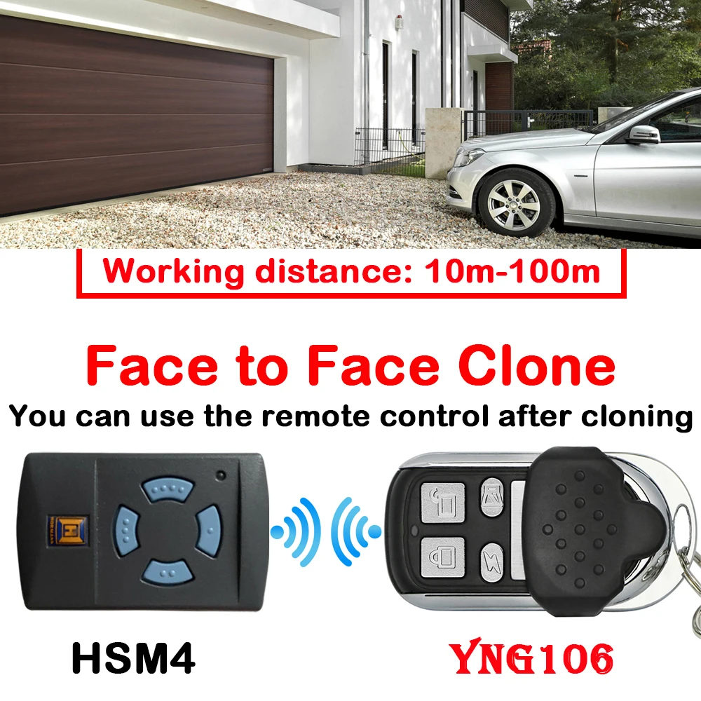 HORMANN HSM2 HSM4 HSE2 HSE4 HS1 HS2 HS4 868 Door Remote Control 3 in 1 Hormann Marantec Berner 868MHz Garage Gate Remote Control