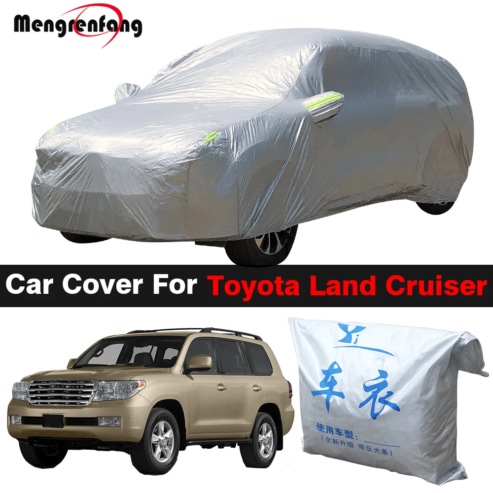 

Outdoor Car Cover For Toyota Land Cruiser Anti-UV Sun Shade Rain Snow Ice Resistant Dustproof SUV Cover