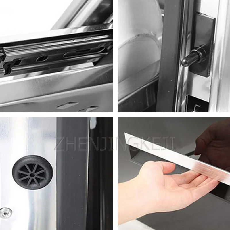 ตู้ฆ่าเชื้อโรค120L/220V ตู้ฆ่าเชื้อโรคแบบฝังอยู่ในบ้านตู้สอง/สามลิ้นชักอุณหภูมิสูงตู้ฆ่าเชื้อยูวี