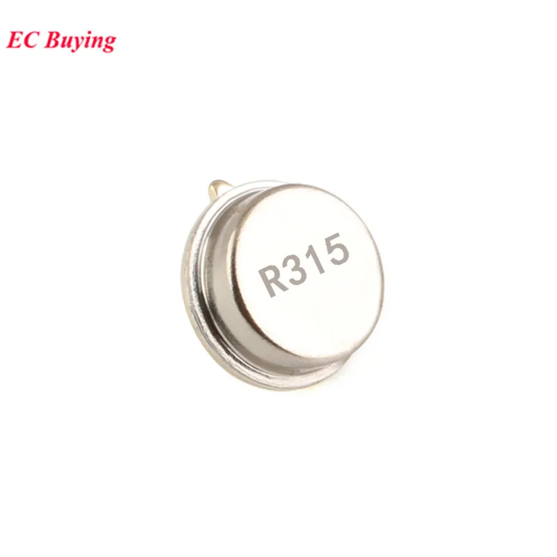 5Pcs/1pc 315 433MHz Resonator Crystal Oscillator R315A R433A Quartz Through Holes Surface Acoustic Wave KIt Round 3 Pins