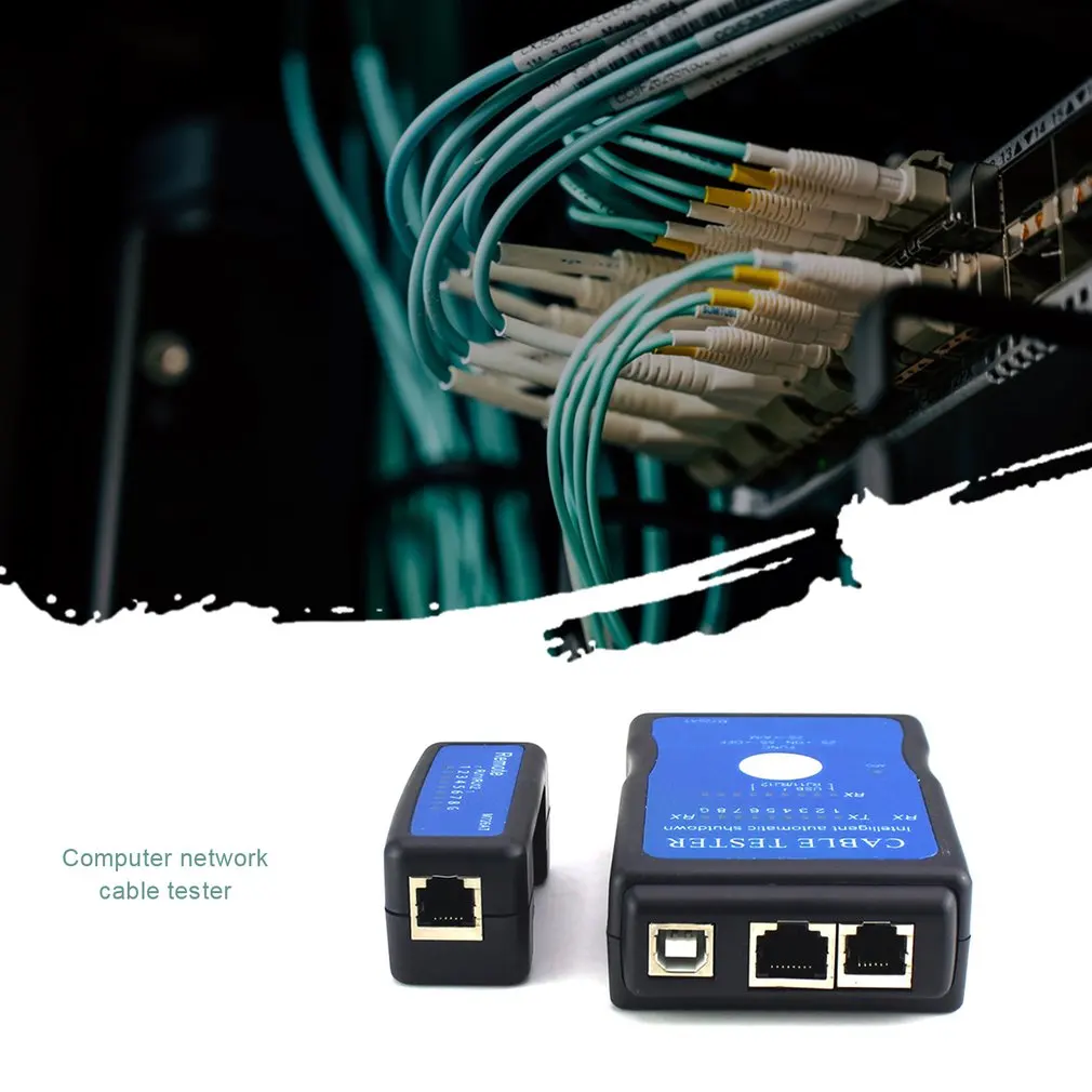 NST-YH726-AT inteligente con indicador LED, prueba de avería, apagado automático, probador de Cable Ethernet de red, LAN, USB, escaneo automático