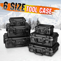 5Sizes Waterproof Shockproof Tool Case Sealed Tool Box Dustproof Safety Box ToolCase Bag For Cameras Precise Instrument Hardware